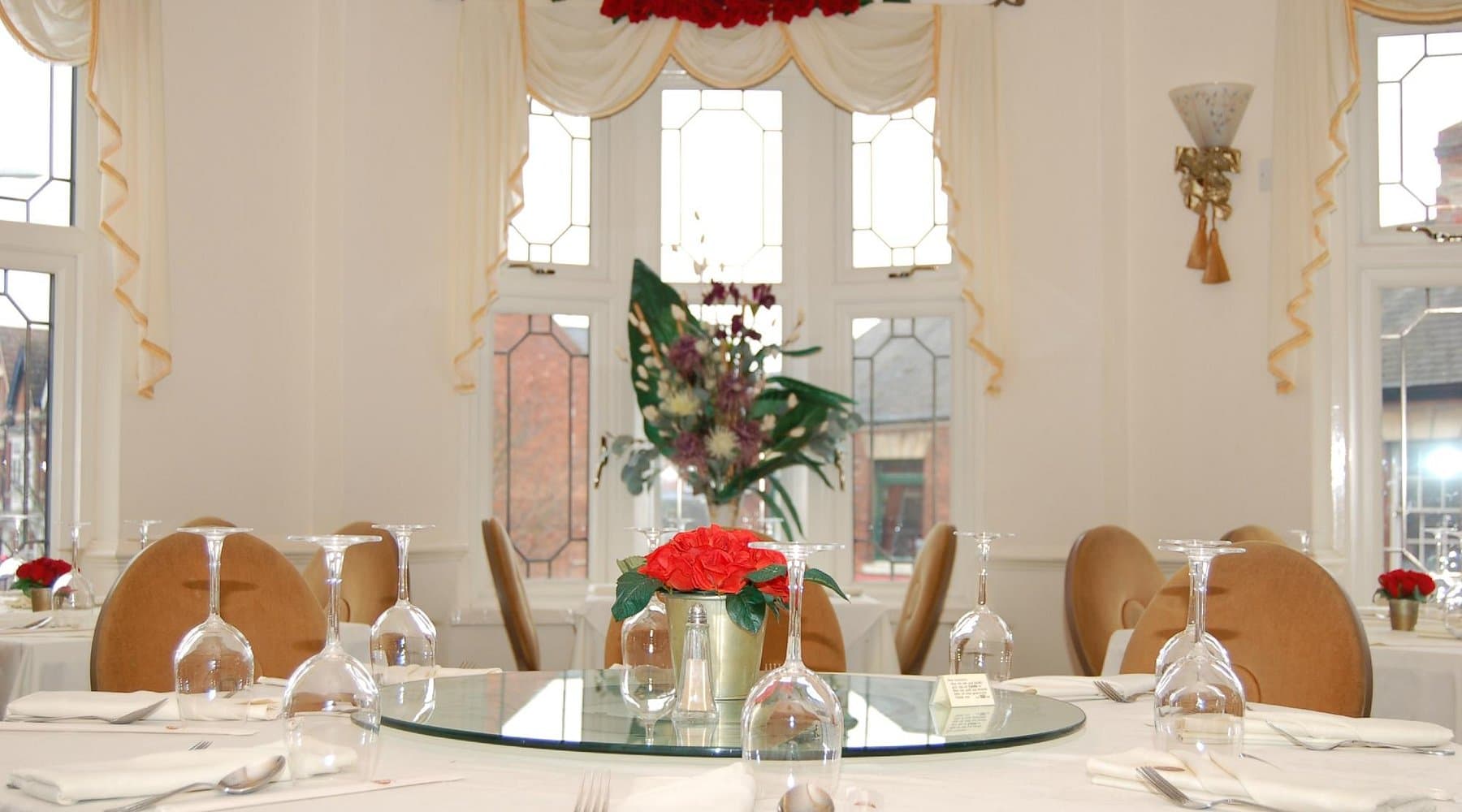 The dining room at Han Chinese in Market Harborough